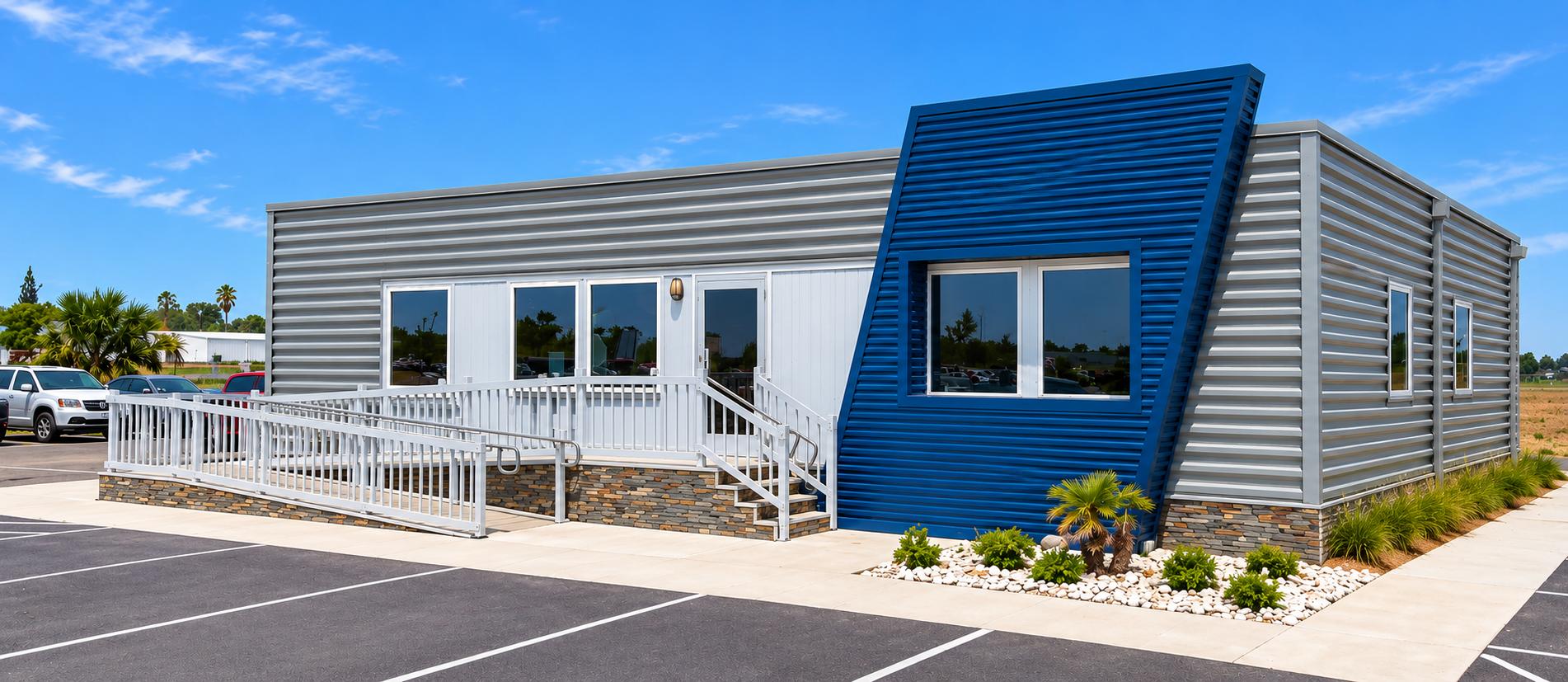 Commercial modular building exterior by Q Modular