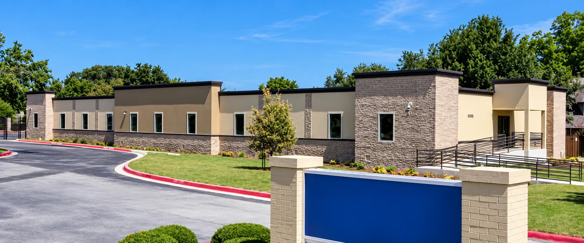 Modern modular facility exterior